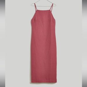 NWT Madewell Goldie Midi Dress in 100% Linen